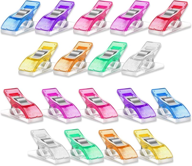 Yalis 100 Pcs Premium Sewing Clips Multipurpose Sewing Accessories Quilting Supplies Crafting Tools, Assorted 9 Bright Colors - Image 4